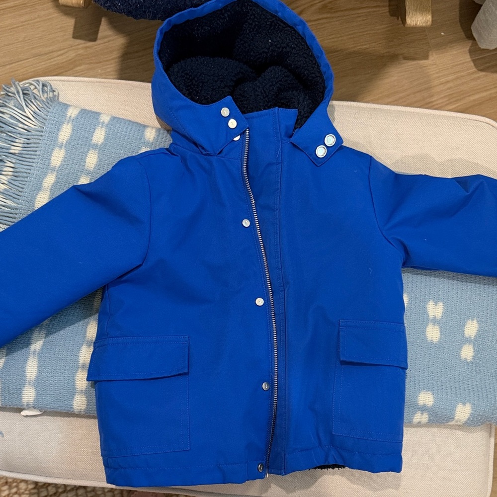 Jacadi Blue Hooded Jacket